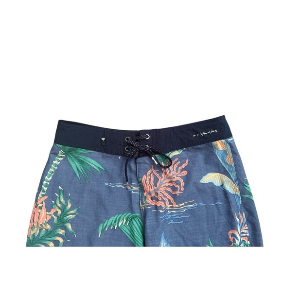 QUIKSILVER Mens Size 28 Nautical Print High Line Board Bathing Swim Shorts - Picture 4 of 7